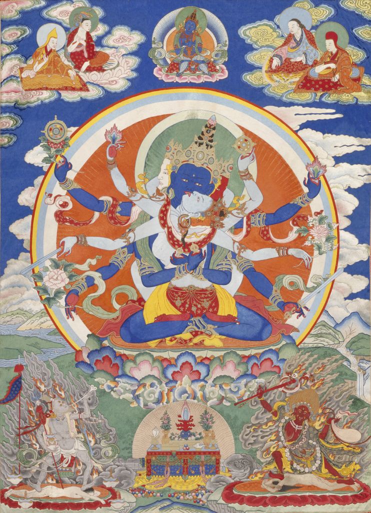 图片[1]-Embroidered Yangti Secret Buddha Thangka-China Archive